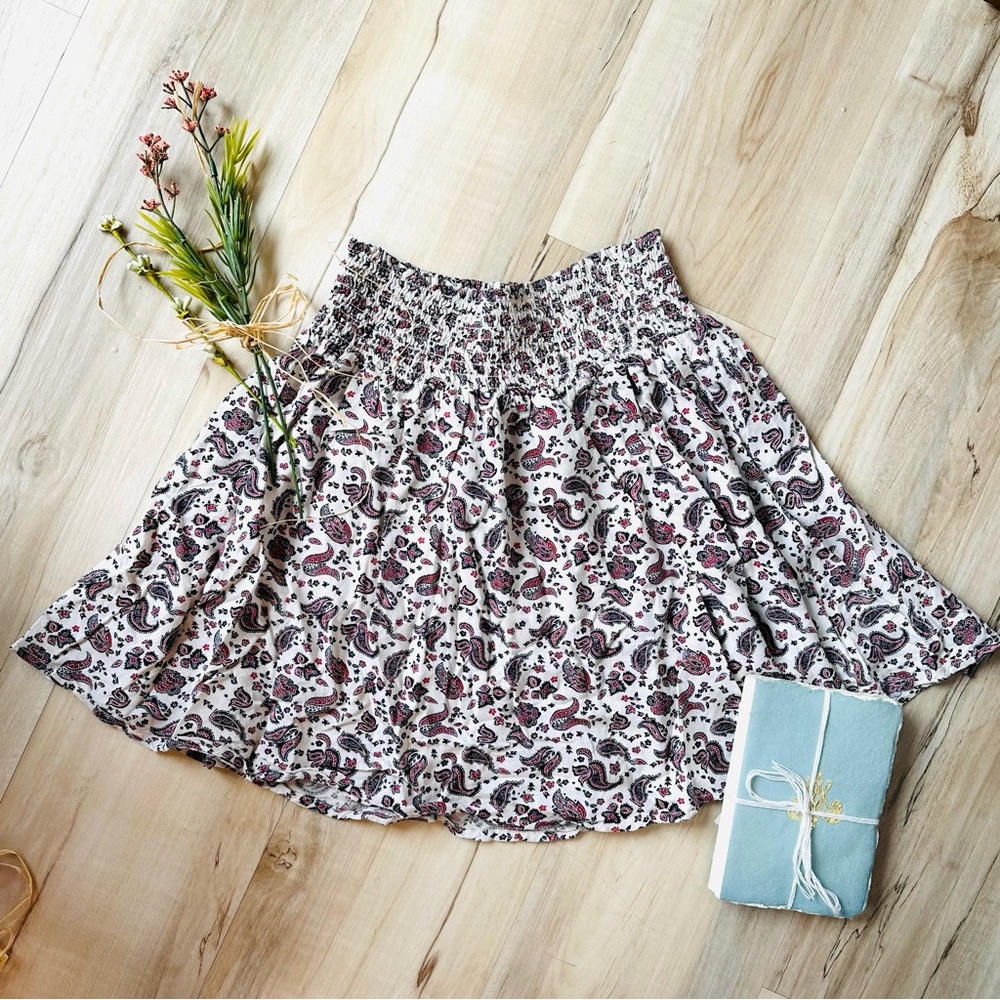 Paisley Cottagecore Mini Skirt